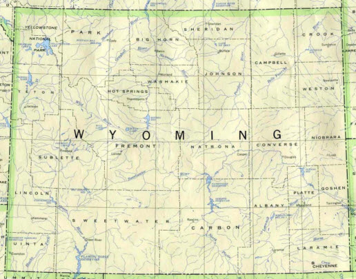 Locations Cities and Counties for Wyoming Process Serving Services