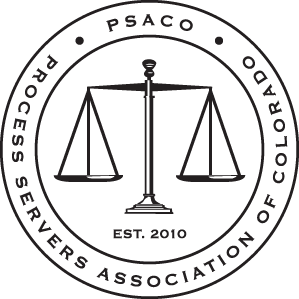 Process Servers Association of Colorado membership badge